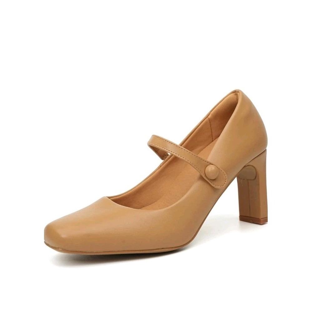 New Women's Mary‎ Janes Chunky Heels, Size 5. Fast Shipping!